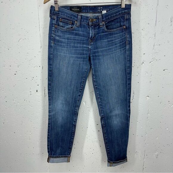 J. Crew Women’s Size 27 Toothpick Skinny Ankle Stretch Jeans - Picture 8 of 14